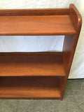 Vintage Solid Cherry 3-Tier Open-Back Shelf