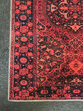 Red Machine-Washable 2.5' x 7.5' Runner