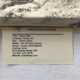 "Ithaca Falls" Black & White Photo on Canvas by Carl Schofield