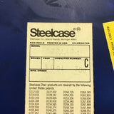 Vintage Steelcase Blue Resin Office Chair