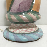 Retired Mackenzie-Childs Ceramic Twist Table Lamp