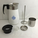 Vintage Corning "Cornflower Blue" 9-Cup Percolator