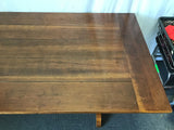 Modern Farmhouse Cherry Veneer Trestle Dining Table