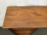 Vintage Solid Cherry Glass-Front Bookcase