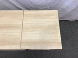 Contemporary MCM Boho Faux-Oak Laminate Lift-Top Coffee Table