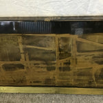 Vintage Signed Original Abstract Painting On Metal