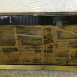 Vintage Signed Original Abstract Painting On Metal