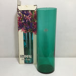 Vintage New In Box! Crown Corning Green Glass Vase