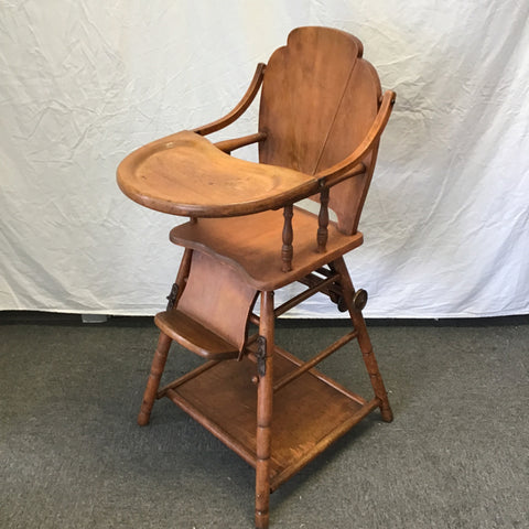 !DECORATIVE! Vintage E.L. Thompson Convertible High Chair/Desk