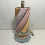 Retired Mackenzie-Childs Ceramic Twist Table Lamp