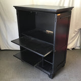 Modern Riverside Furniture Black-Painted Hideaway Computer Armoire