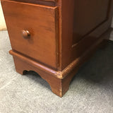 Vintage Colonial Solid Wood 6-Drawer Kneehole Desk