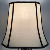 Vintage Red & Yellow Glass Table Lamp
