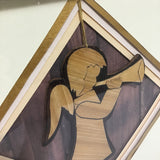 Eltimar Design Framed Upcycled Wooden Angel Mixed Media 3D-Artwork