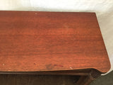 Vintage Mahogany Veneer 4-Tier 1-Drawer Shelf