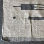 Modern Off-White & Grey Wool 8x5 Area Rug