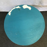 Blue Painted Round 2-Tier Accent Table