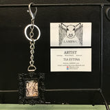 Lambs Wing Black-Framed Art Print Keychain