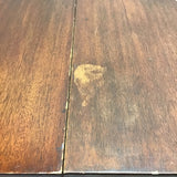 Vintage Mahogany Veneer Drop-Leaf  Pedestal Dining Table