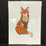 Marika Chew "Red Fox" 9x12 Signed Art Print