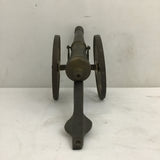 Vintage Miniature Replica Brass Cannon