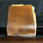 Retired Modern Mission Havertys' "Vintage Autumn" Leather Queen Sleeper Sofa