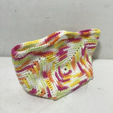 Sarahjane Harrigan Pink, Yellow, & White Crocheted Mini Tote