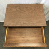 Vintage MCM Basic-Witz Walnut Veneer & Laminate Top 1-Drawer Night Stand