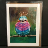 Cruz Illustrations "Lilac Breasted Roller" Greeting Card