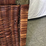 Vintage Dark-Stained Wicker Chest