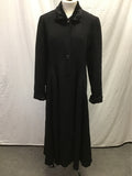 Vintage Fleece Dreams Black Wool Princess-Cut Long Coat