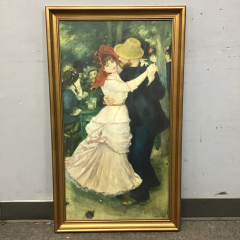 Framed Renoir "Bal A Bougival" Print