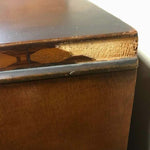 Vintage Art Deco Walnut Veneer 5-Drawer Chifforobe