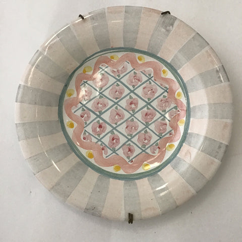 Mackenzie Childs Rose Cottage  Plate