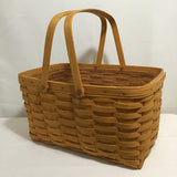1997 Longaberger Woven Solid Maple Picnic Basket