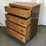 Vintage MC Maple Veneer 4-Drawer Chest of Drawers