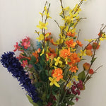 12-Stems Assorted Faux Flowers