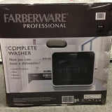 White Farberware Professional Portable Countertop Dishwasher