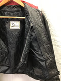 Vintage Dominique Black Leather Moto Jacket