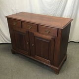 Vintage Federal Solid Cherry 3-Drawer Buffet