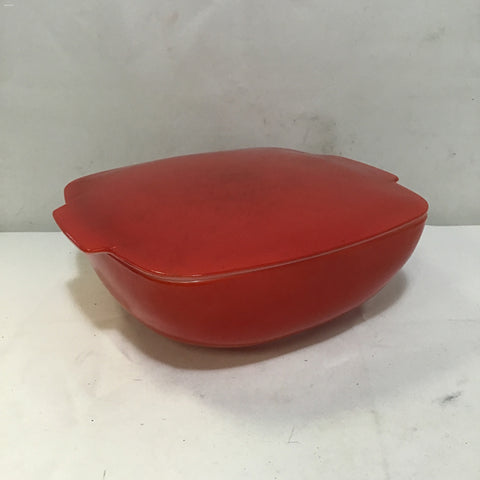 Vintage Pyrex Red 2.5QT Hostess Casserole Dish & Lid