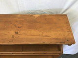 Vintage Medium-Stained Solid Maple 4-Tier Shelf