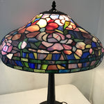 Vintage Art Nouveau Tiffany-Style Stained Glass Table Lamp