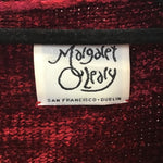 Vintage Margaret O'Leary Red Chenille Cardigan