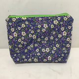 Sarahjane Harrigan Purple Sewn Fabric Medium Zipper Bag