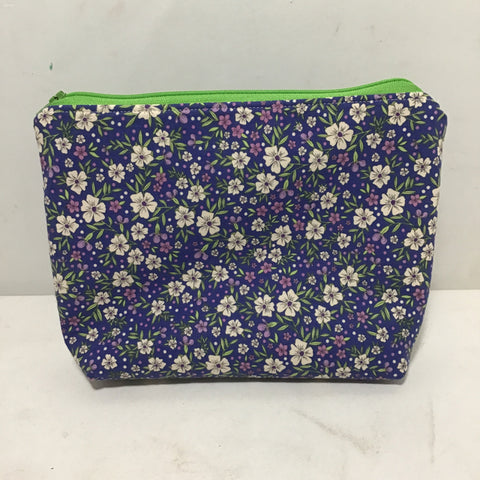 Sarahjane Harrigan Purple Sewn Fabric Medium Zipper Bag