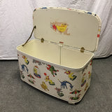 Vintage MCM Pearl-Wick Off-White Vinyl "Gay Time" Toy Chest