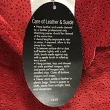 New With Tags! Vintage Spiegel Lightweight Red Die-Cut Suede Leather Jacket
