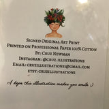 Cruz Illustrations "Victoria" 8x10 Signed Art Print