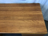 Modern Danish Modern Cherry Veneer 3-Drawer 3-Tier Kneehole Desk